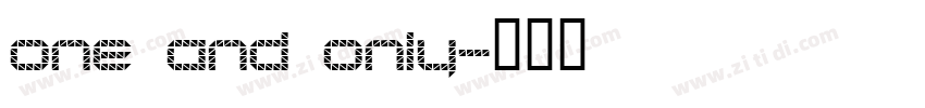 one and only字体转换